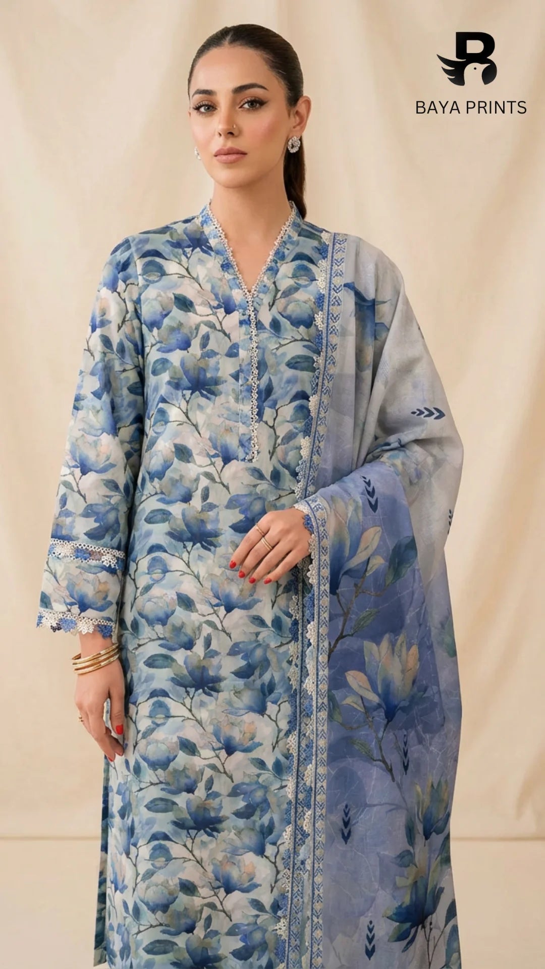 3PC Unstitched Khadar Suit  BA-K-V9-02