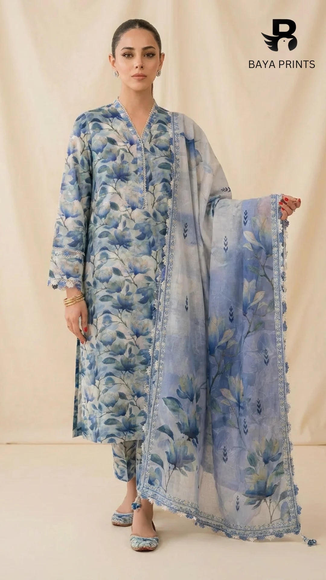 3PC Unstitched Khadar Suit  BA-K-V9-02