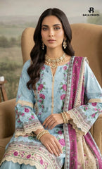 3PC Printed Lawn | Unstitched |  KHD
