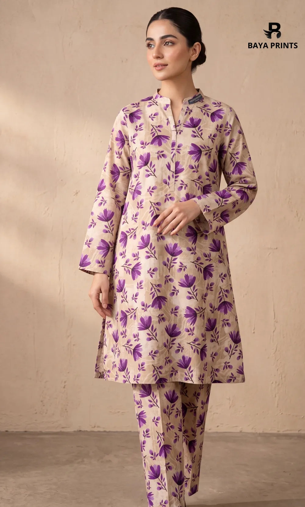 2 Piece Printed Unstitched Lawn Suit 