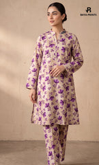 2 Piece Printed Unstitched Lawn Suit 