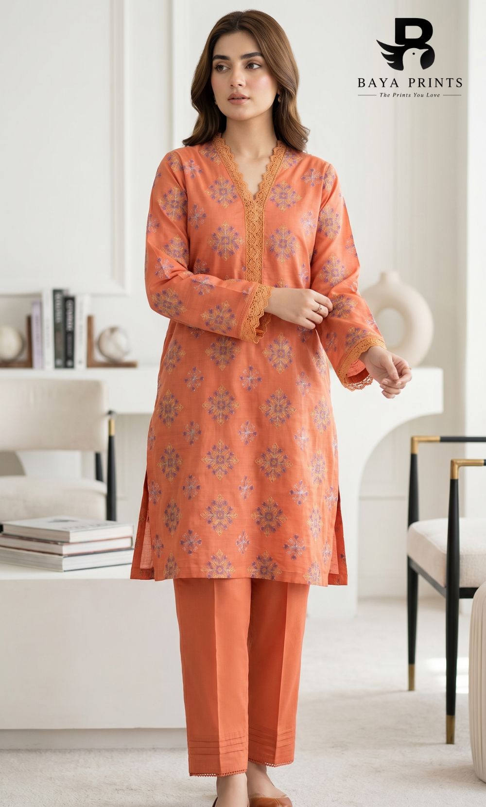 Maha Special | Premium 2PC Embroidered Lawn | Unstitched