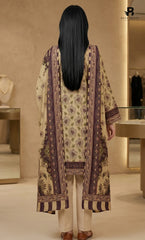 3PC Printed Karandi | Unstitched | BA-V1-09