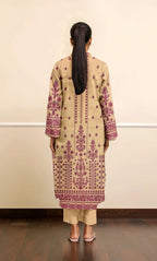3 Piece Unstitched Printed Dobby Lawn Suit -BA-V19-10