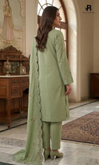 3PC Premium Embroidered Dhanak | Unstitched | Naqsh-e-Zar -02
