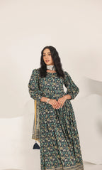3 Piece Printed Unstitched Lawn Suit | SE-A-02