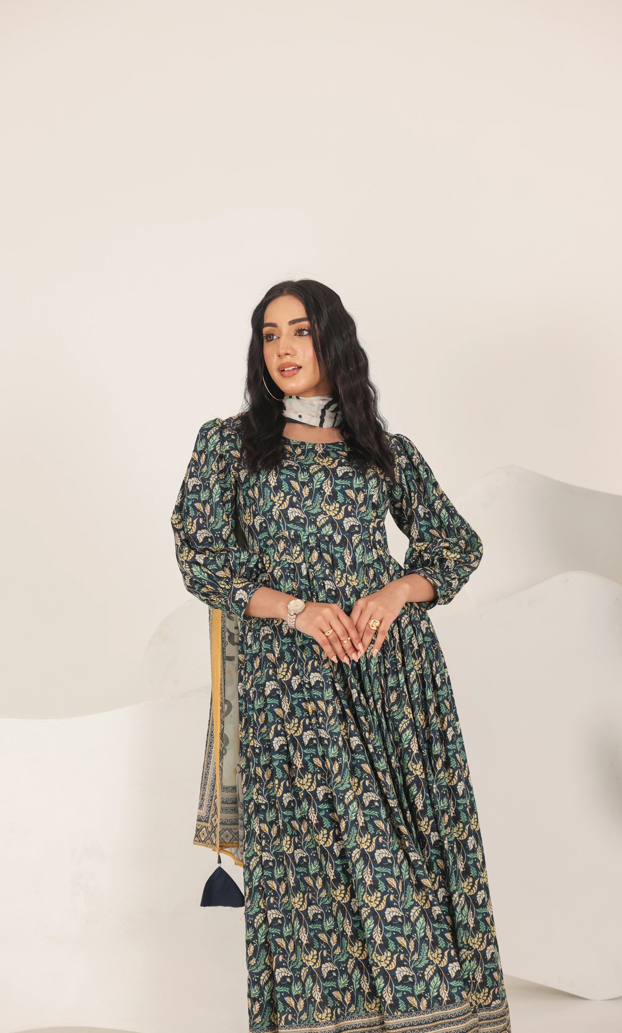 3 Piece Printed Unstitched Lawn Suit | SE-A-02