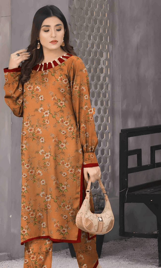 3PC Premium Linen Unstitched  -BA-V9-2 Main Image