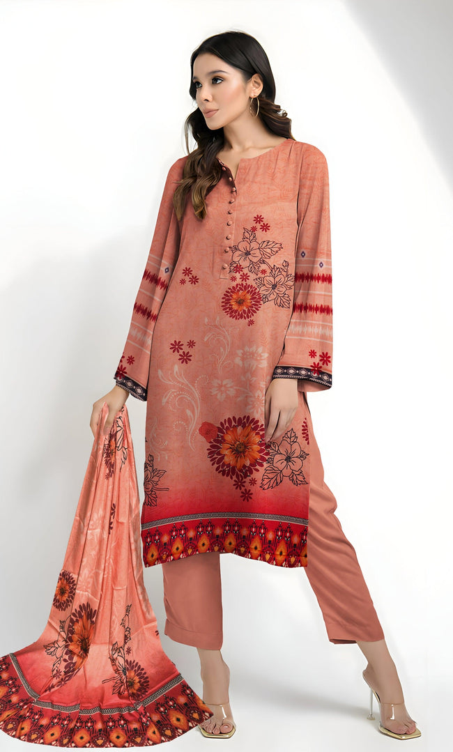 3PC Unstitched Linen -BA-V5-10 Hover Image