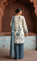 3PC Printed Lawn | Unstitched | BA-V25