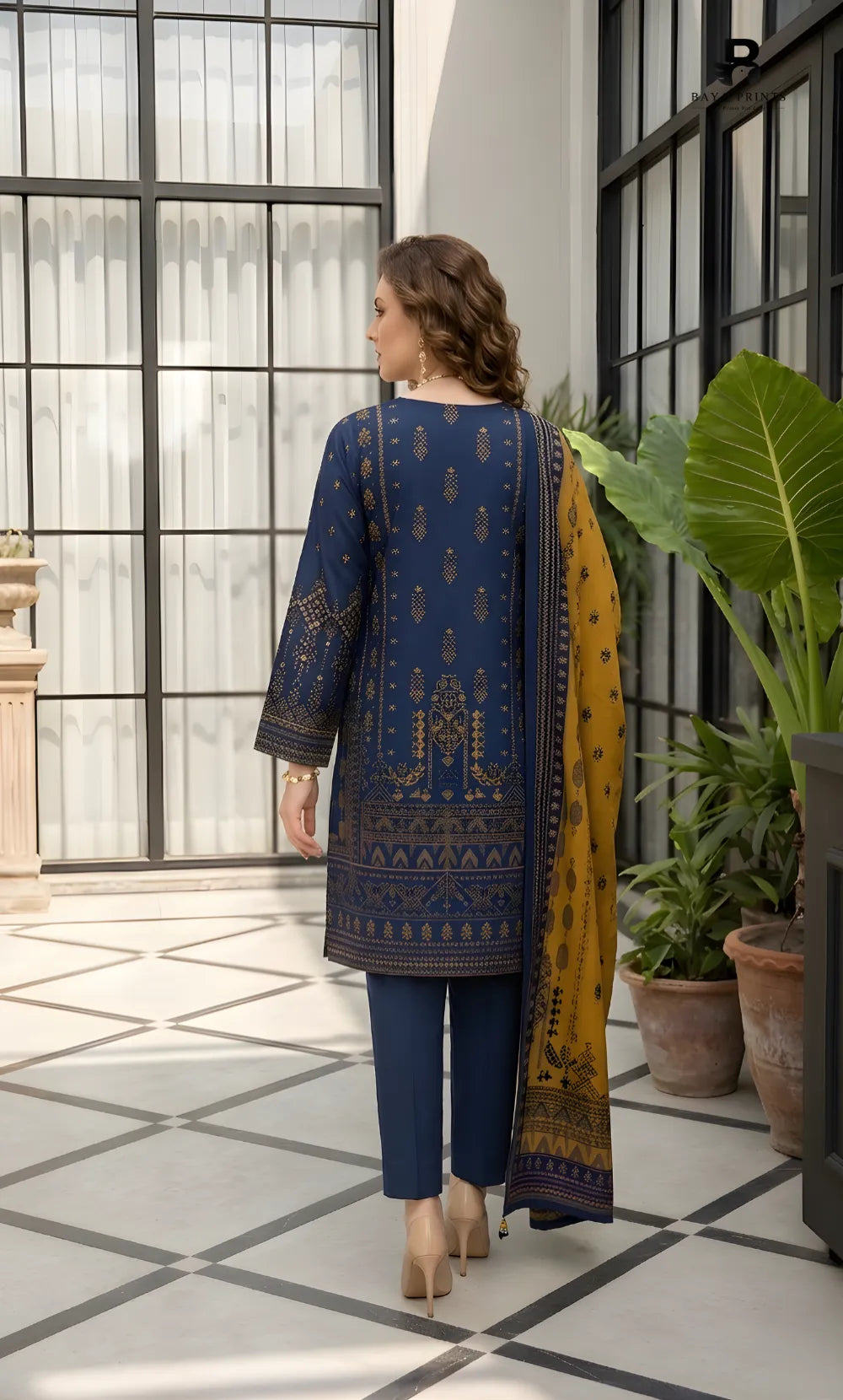3PC Printed Lawn | Unstitched | BA-V26-13