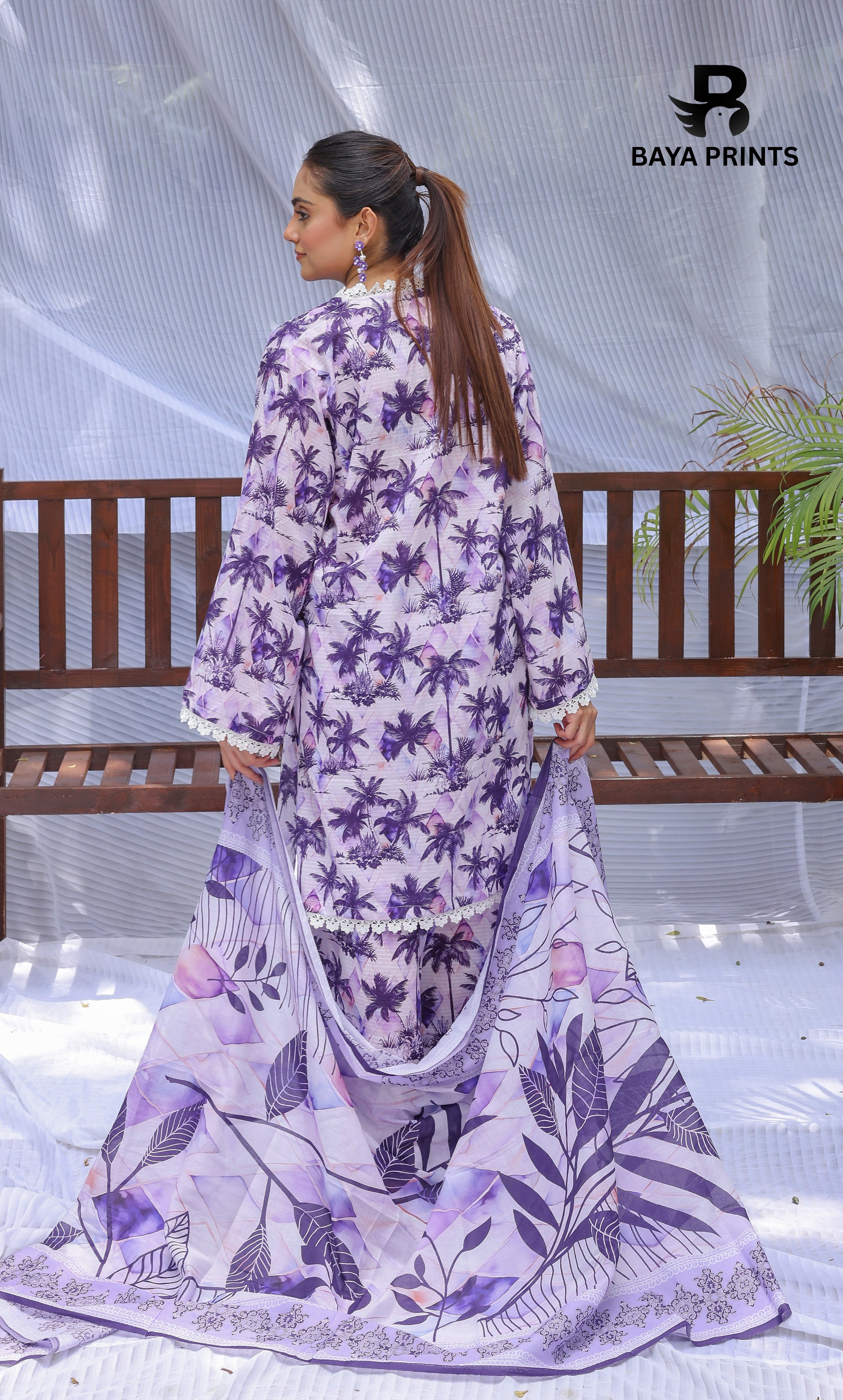 3 Piece Unstitched Printed Lawn Suit -BA-V25-2