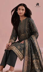 3PC Printed Lawn | Unstitched | M.B |V-2