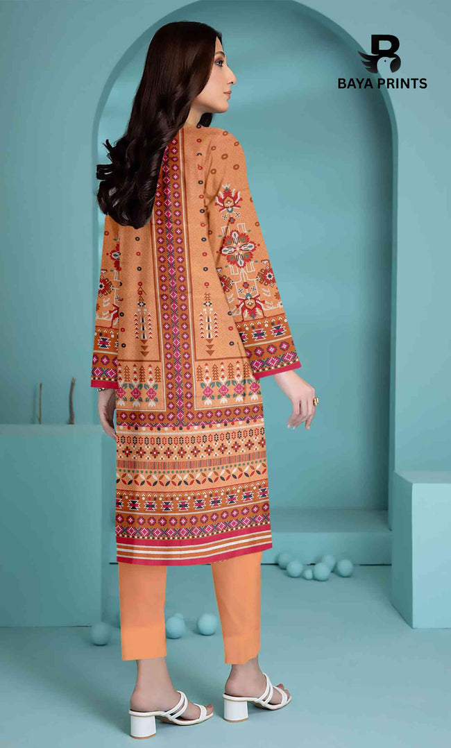 3 Piece Unstitched Printed Lawn Suit -BP-V2-2 Main Image