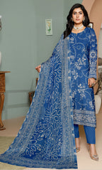 3PC Unstitched Printed Lawn Suit -BA-V14-02