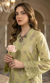 3PC Embroidered Unstitched Lawn Suit | Nafasat-03