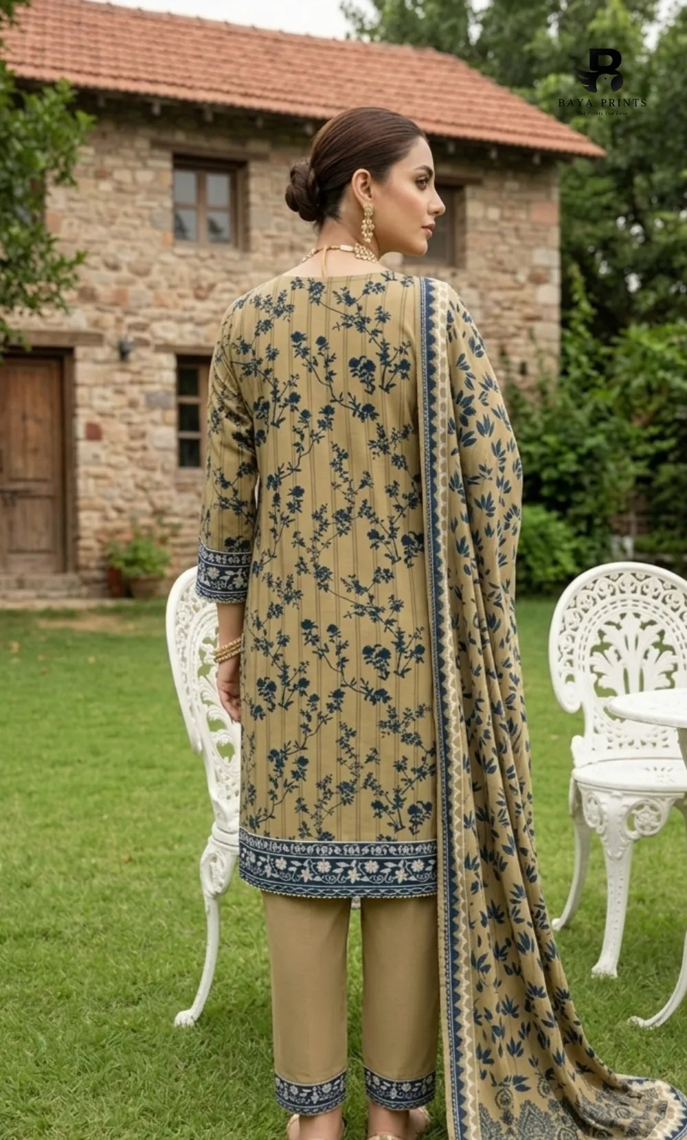 3PC Printed Lawn | Unstitched |  V24