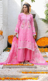 ZOE– 3PC Dobby Lawn Unstitched Suit-01