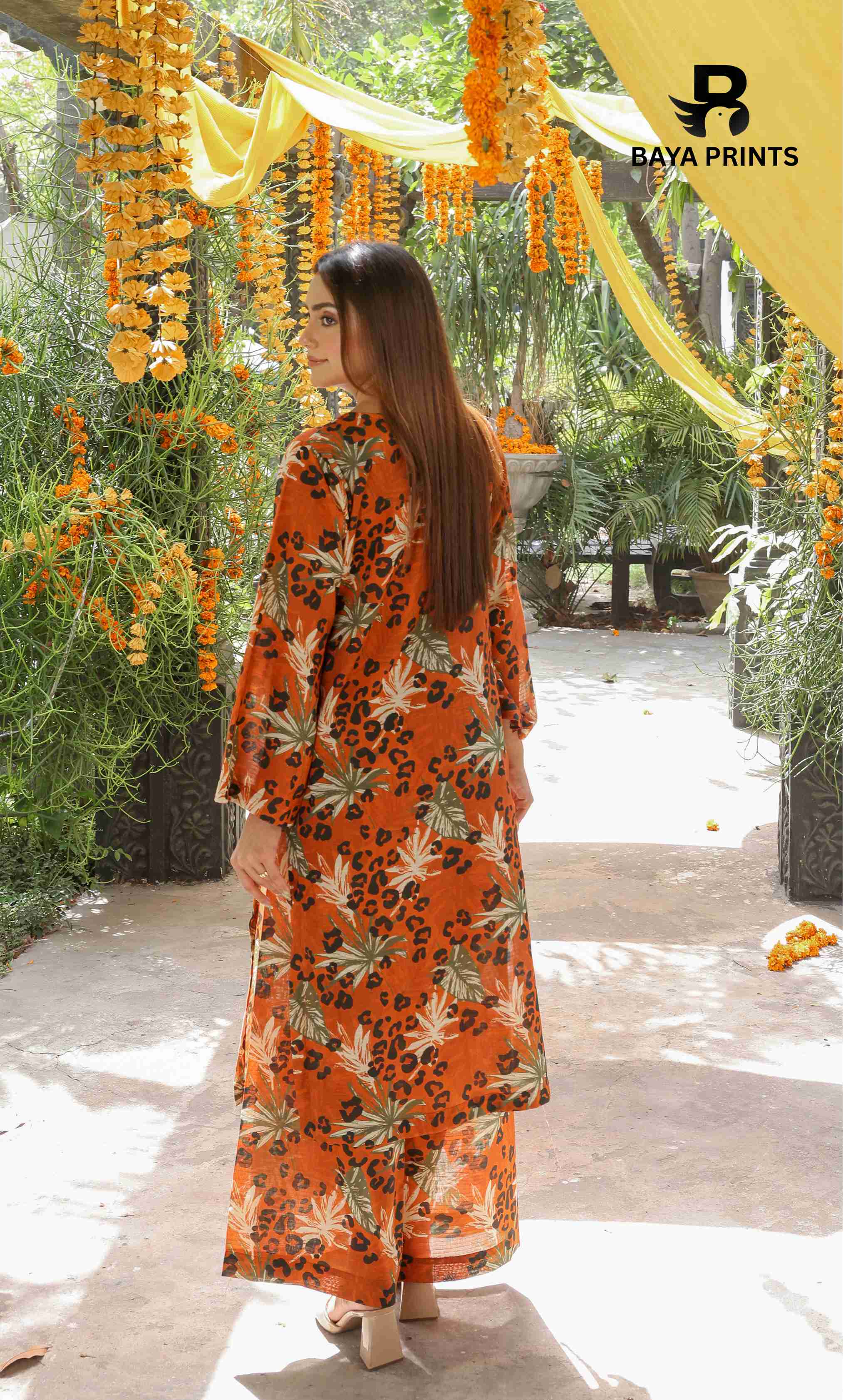 3 Piece Unstitched Printed Lawn Suit -BA-V7