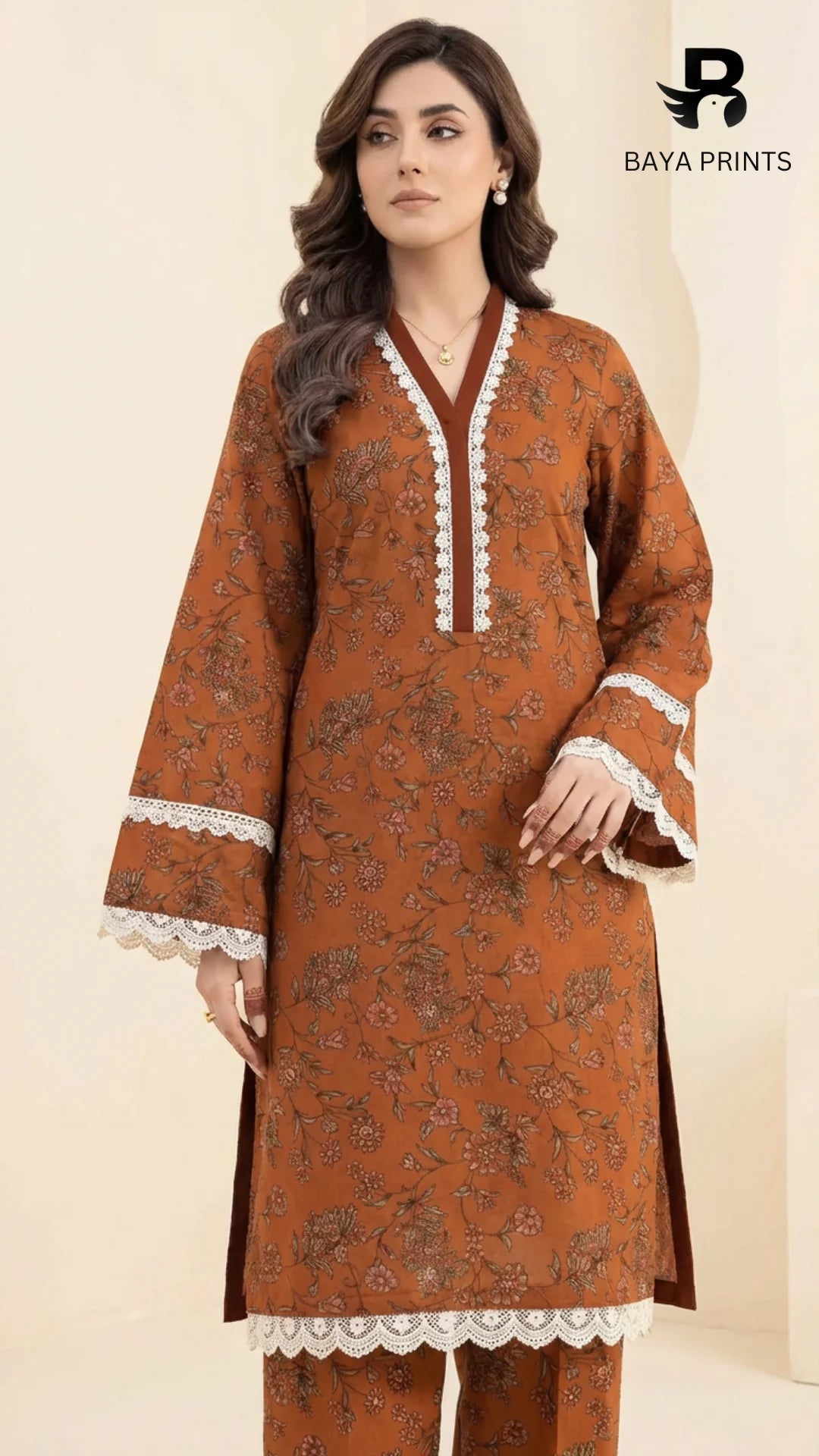 2PC Premium Linen  Unstitched -BA-V9-02