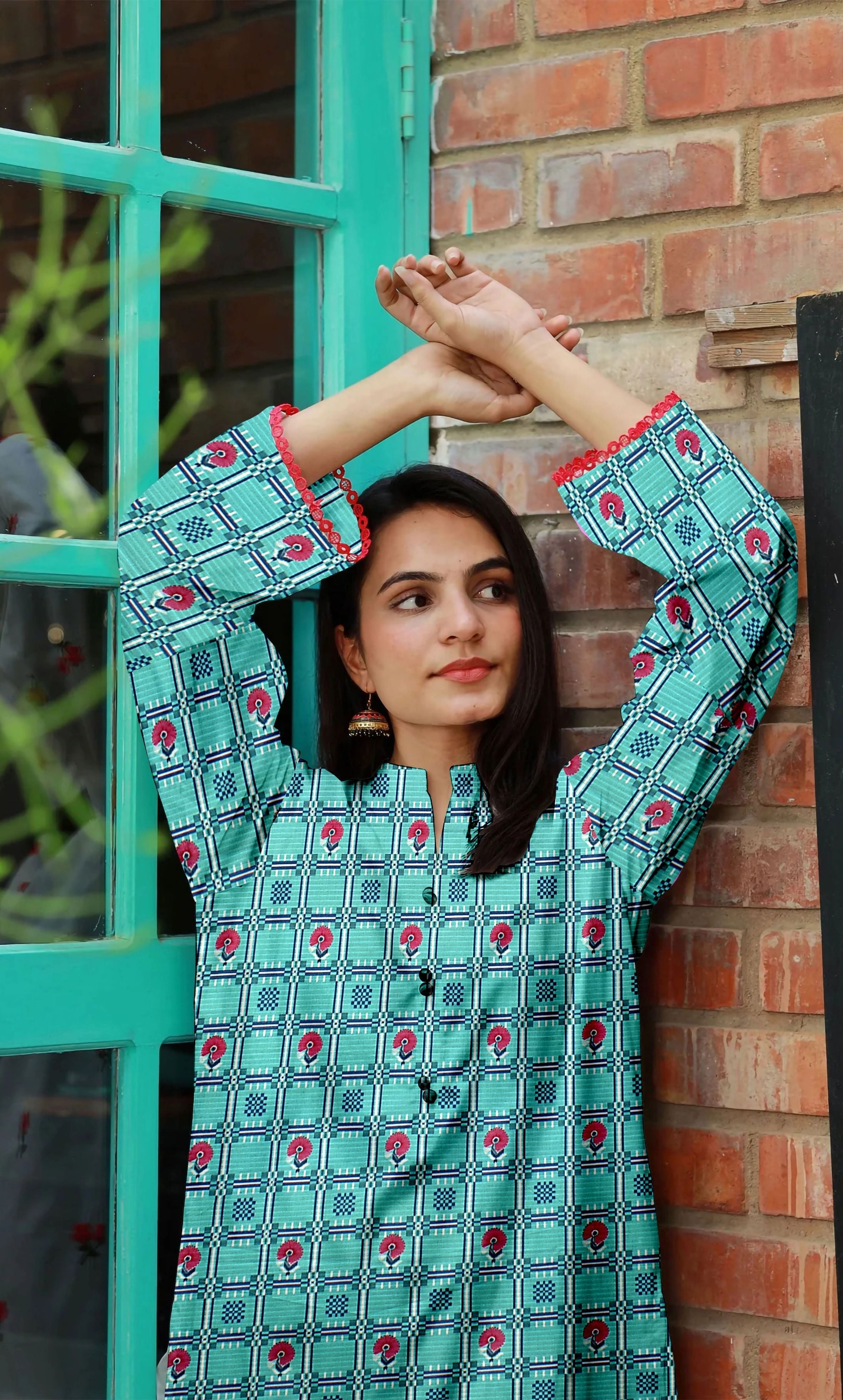 2PC Unstitched Printed Lawn Suit  - BD-V6-5