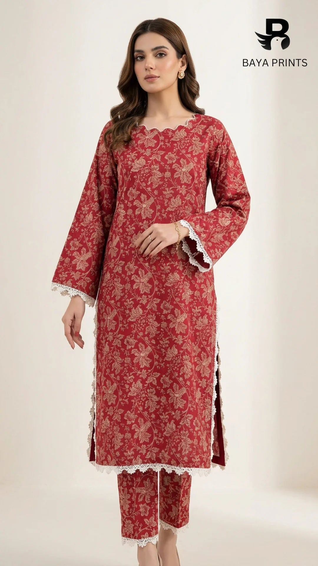 2PC Premium Linen  Unstitched -BA-V9-01