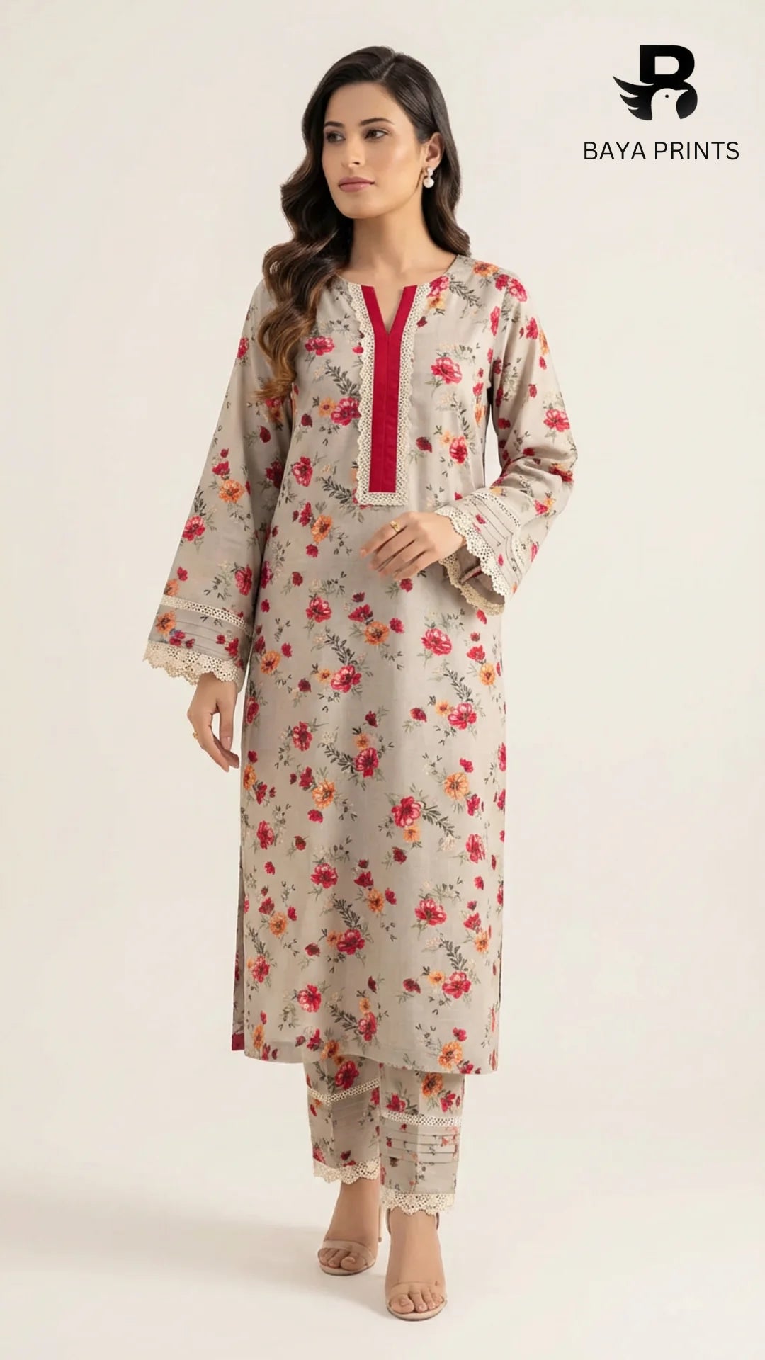 2PC Premium Linen  Unstitched -BA-V9-03