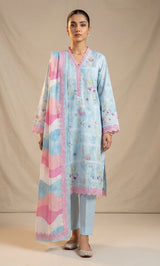 ZOE– 3PC Dobby Lawn Unstitched Suit-04