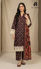 3PC Unstitched Khadar Suit  BA-K-V11-24 B-2