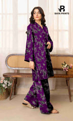 2PC Unstitched Printed Lawn Suit - BA-V7-23