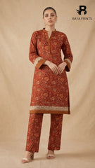 2PC Premium Linen  Unstitched -BA-V9-04