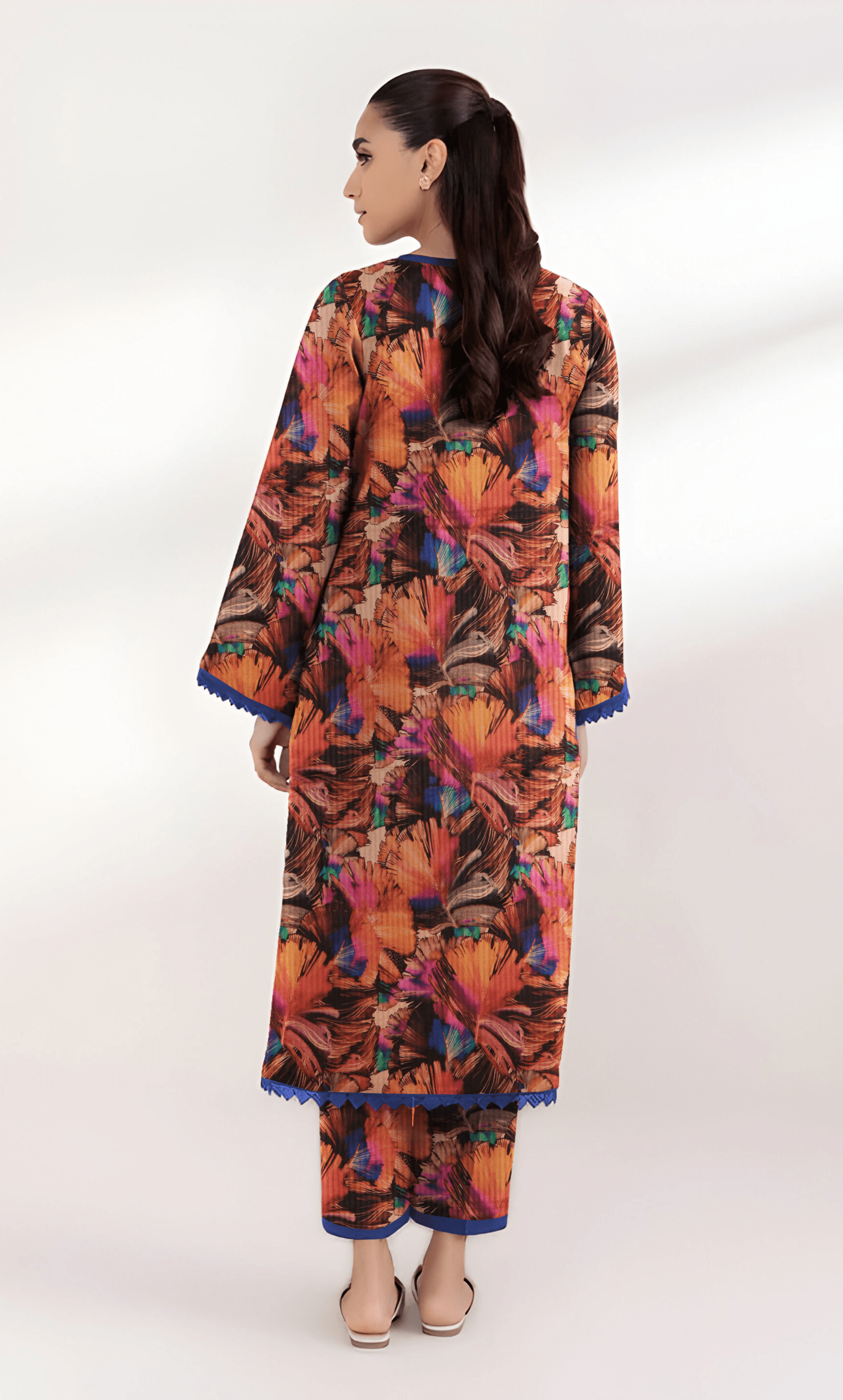 2PC Premium Linen Unstitched-DE V6 -009