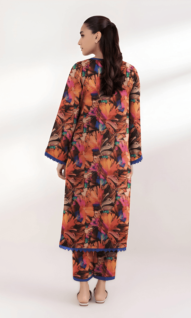 2PC Premium Linen Unstitched-DE V6 -009 Hover Image