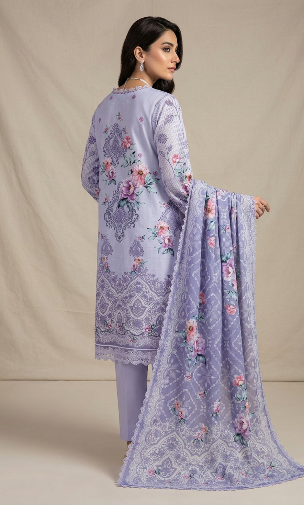 ZOE– 3PC Dobby Lawn Unstitched Suit-06