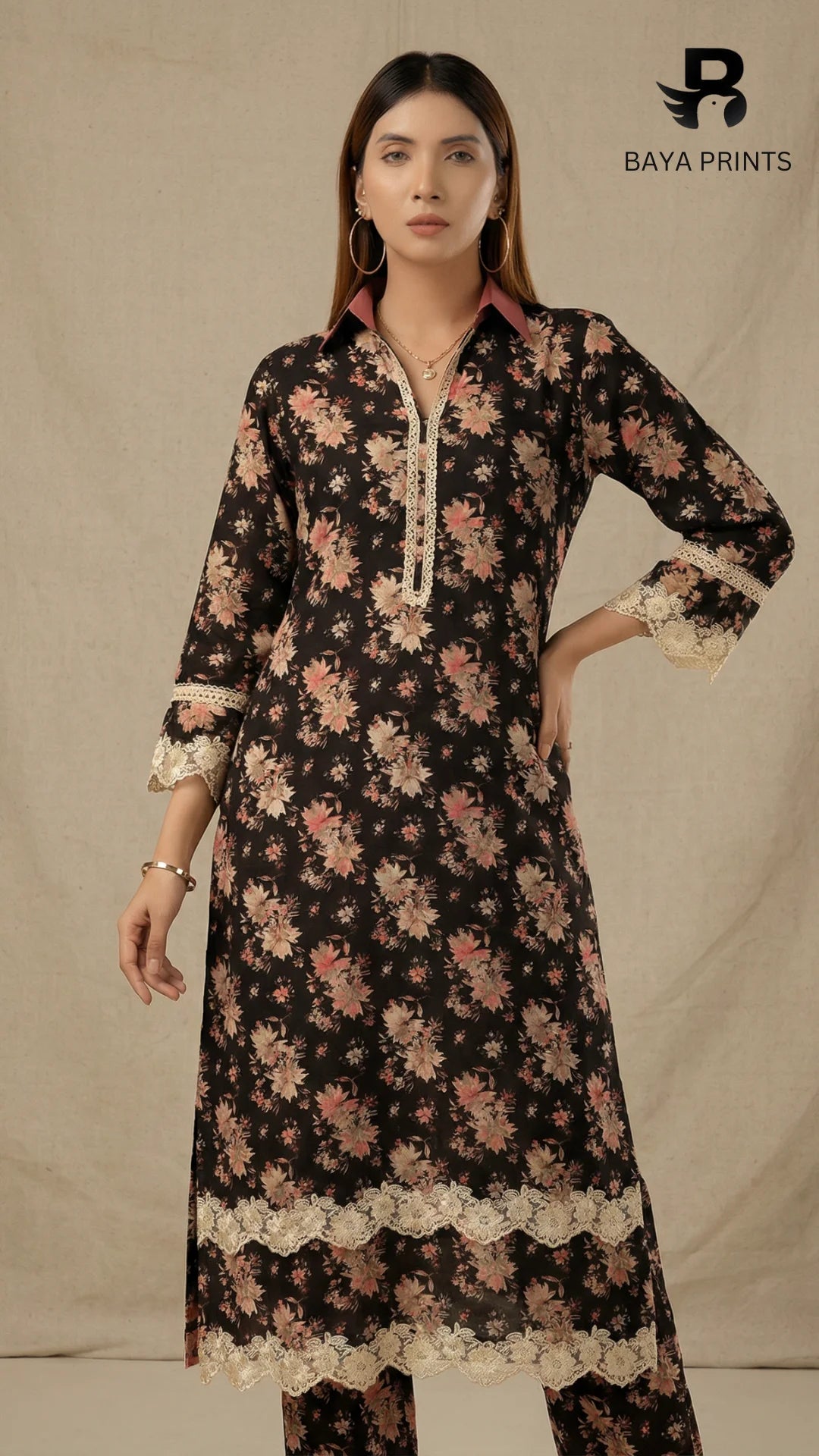 2PC Premium Linen  Unstitched -BA-V9-11