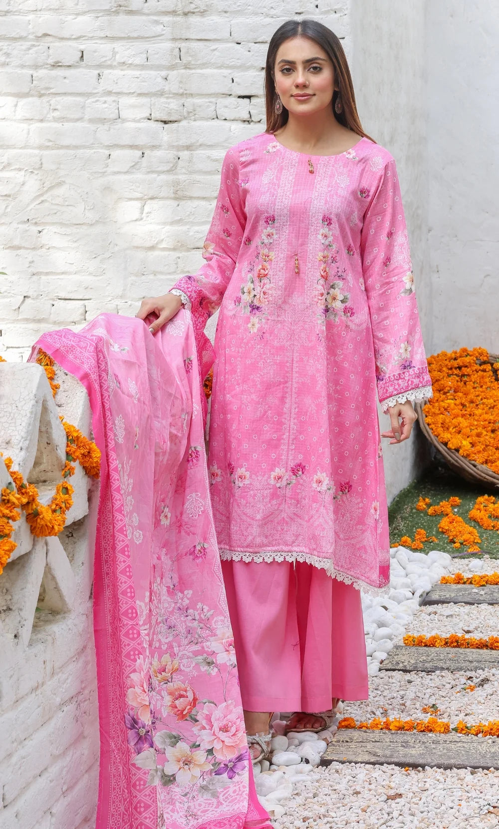 ZOE– 3PC Dobby Lawn Unstitched Suit-01