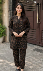 2PC Unstitched Printed Lawn Suit -Orlina
