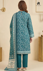 3PC Printed Karandi | Unstitched | BA-V1-10
