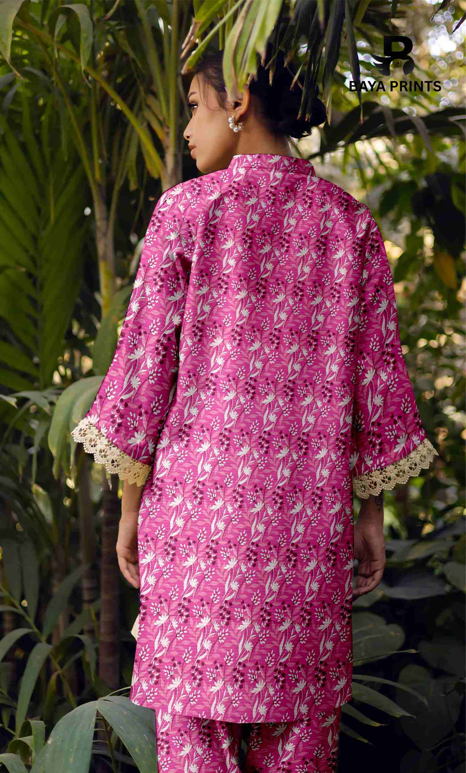 3 Piece Unstitched Printed Lawn Suit -BA-V7