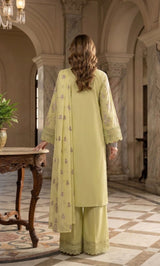 3PC Embroidered Unstitched Lawn Suit | Nafasat-03