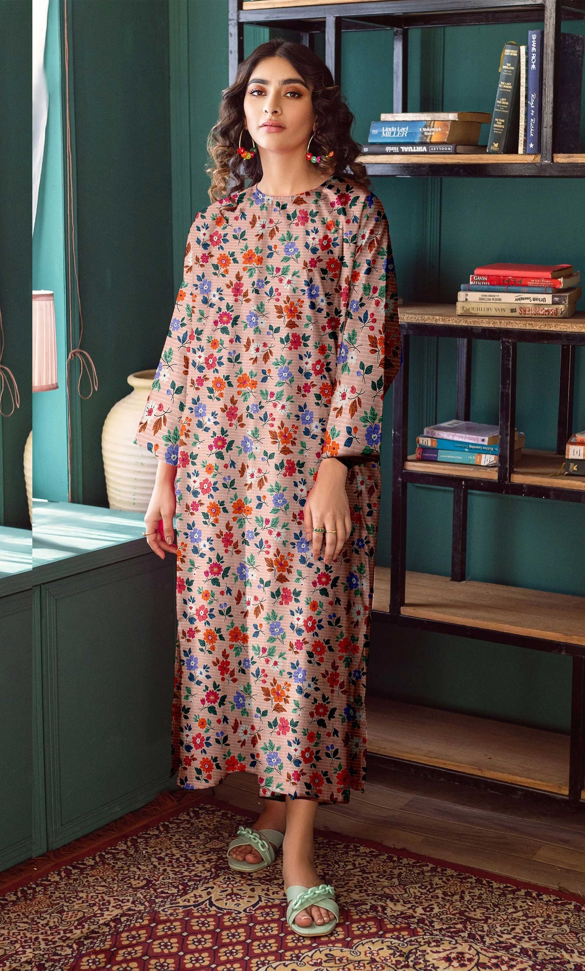 2PC Unstitched Printed Lawn Suit  - BD-V6-3