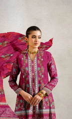 3 Piece Unstitched Printed Lawn Suit | BA-V15-04