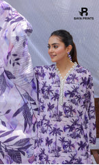 3 Piece Unstitched Printed Lawn Suit -BA-V10