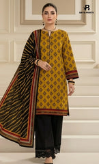 3PC Printed Lawn | Unstitched | BA-V25
