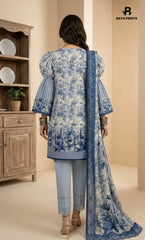 3PC Printed Doria  Lawn | Unstitched | BA-V27