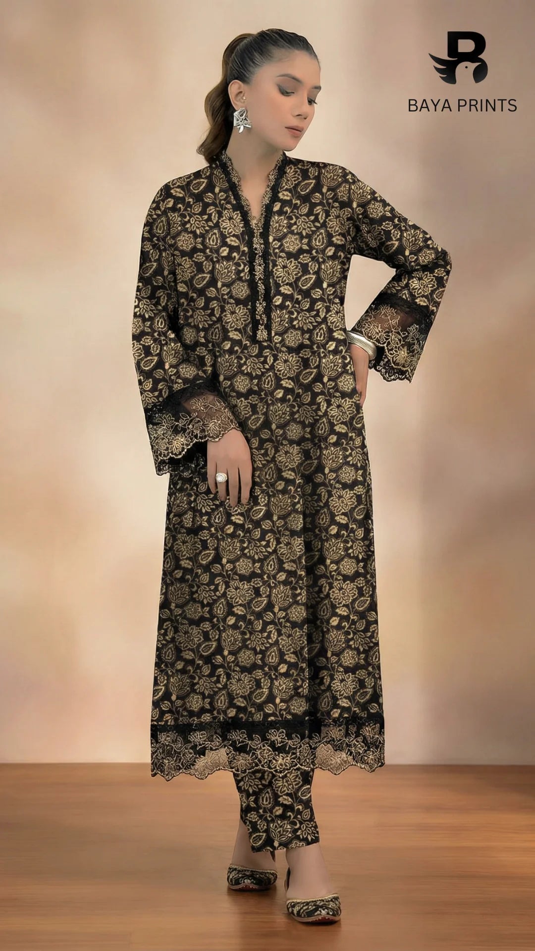 2PC Premium Linen  Unstitched -BA-V9-12