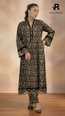 2PC Premium Linen  Unstitched -BA-V9-12