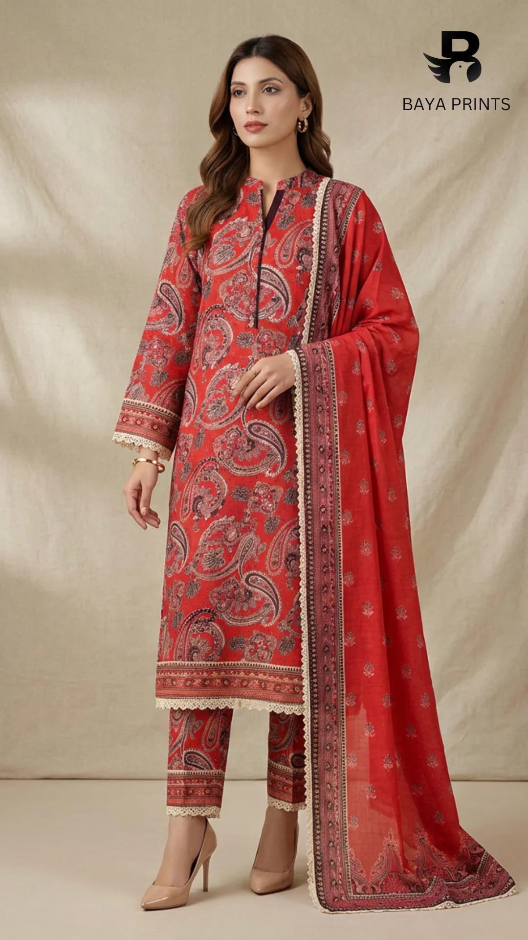 3PC Unstitched Khadar Suit  BA-K-V11-24 B-8