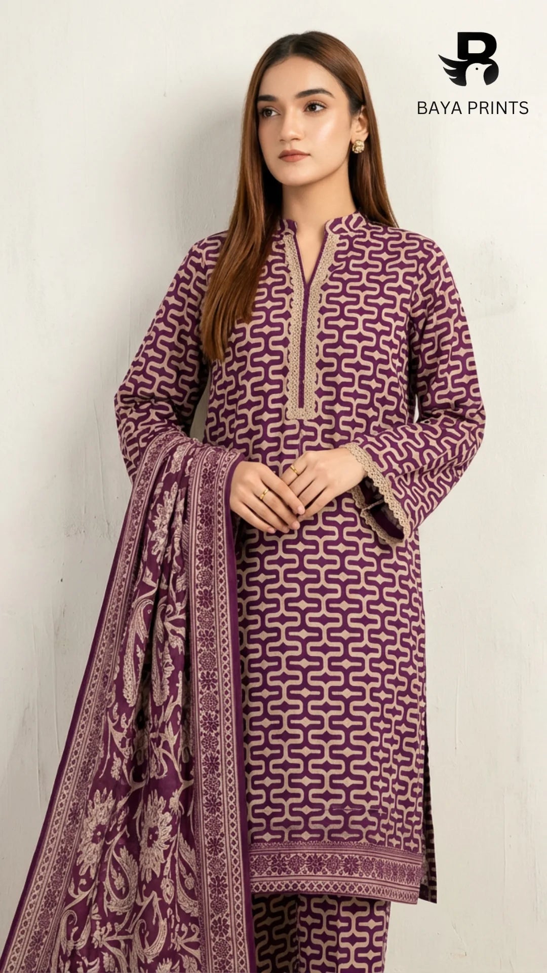 3PC Unstitched Khadar Suit  BA-K-V11-24 B-3