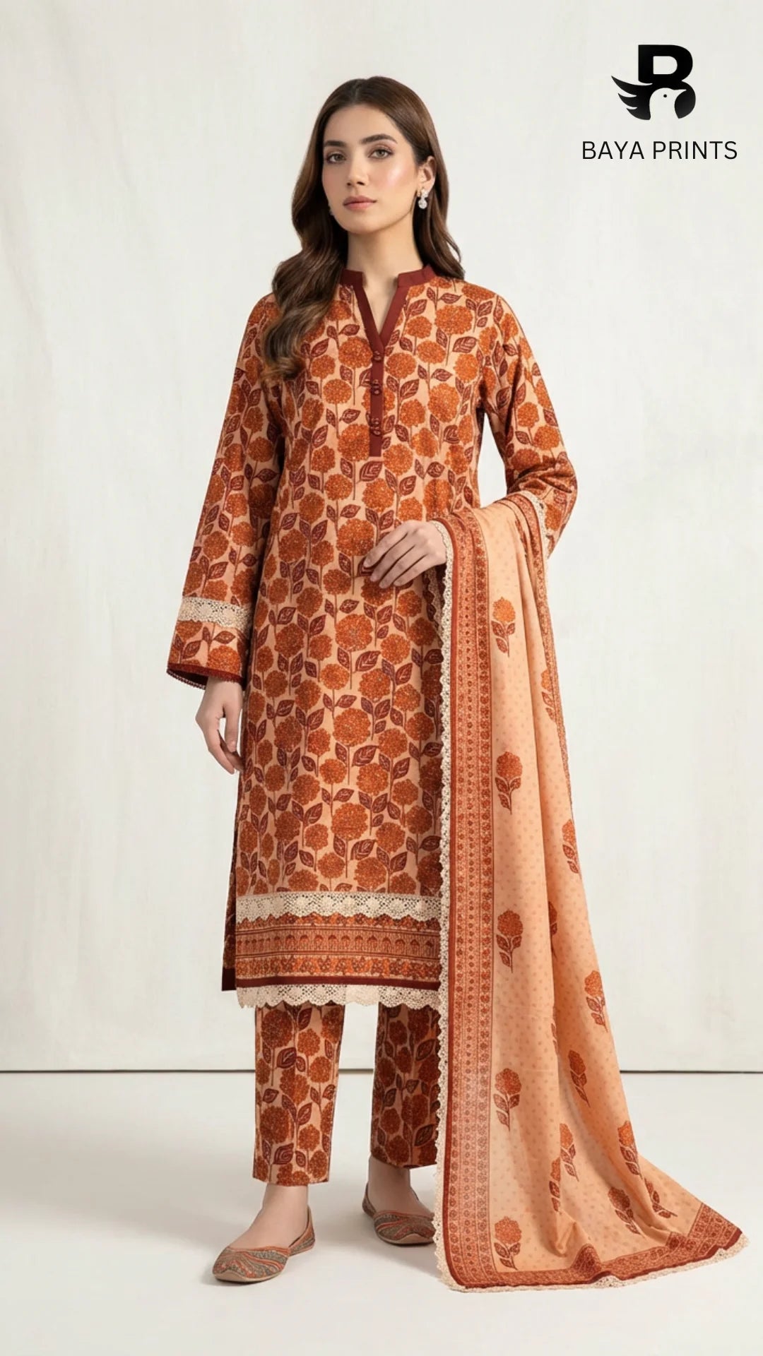 3PC Unstitched Khadar Suit  BA-K-V7 -01